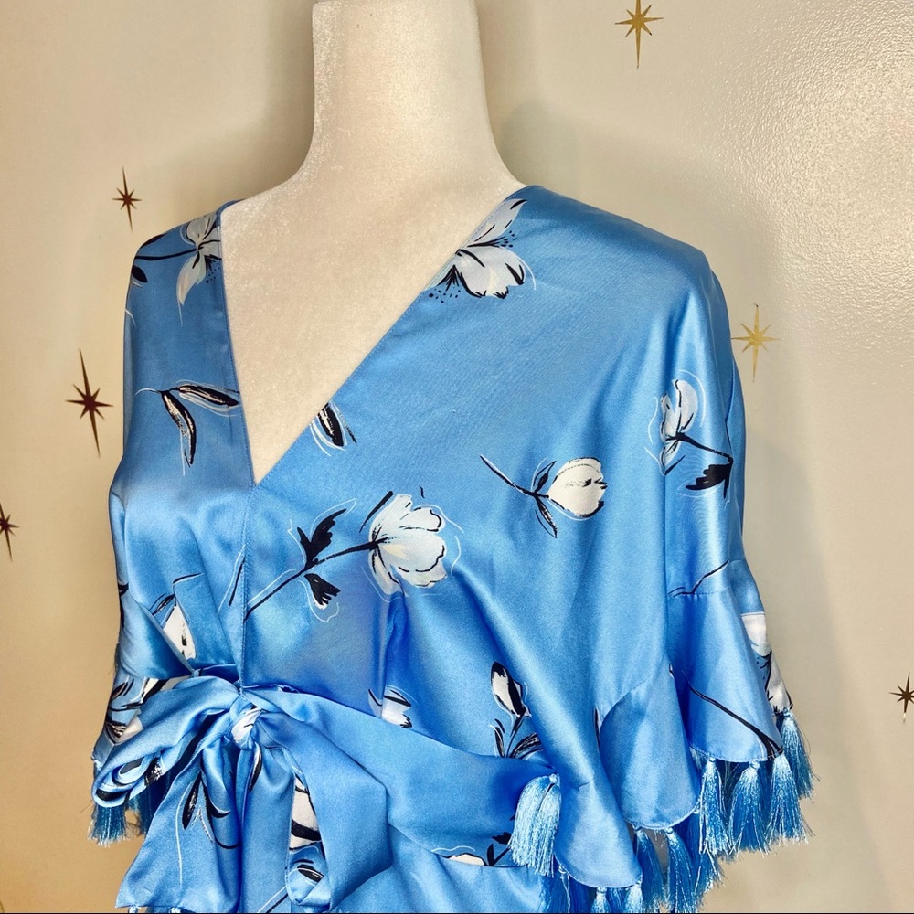Sachin + Babi Floral Kimono with Tassels